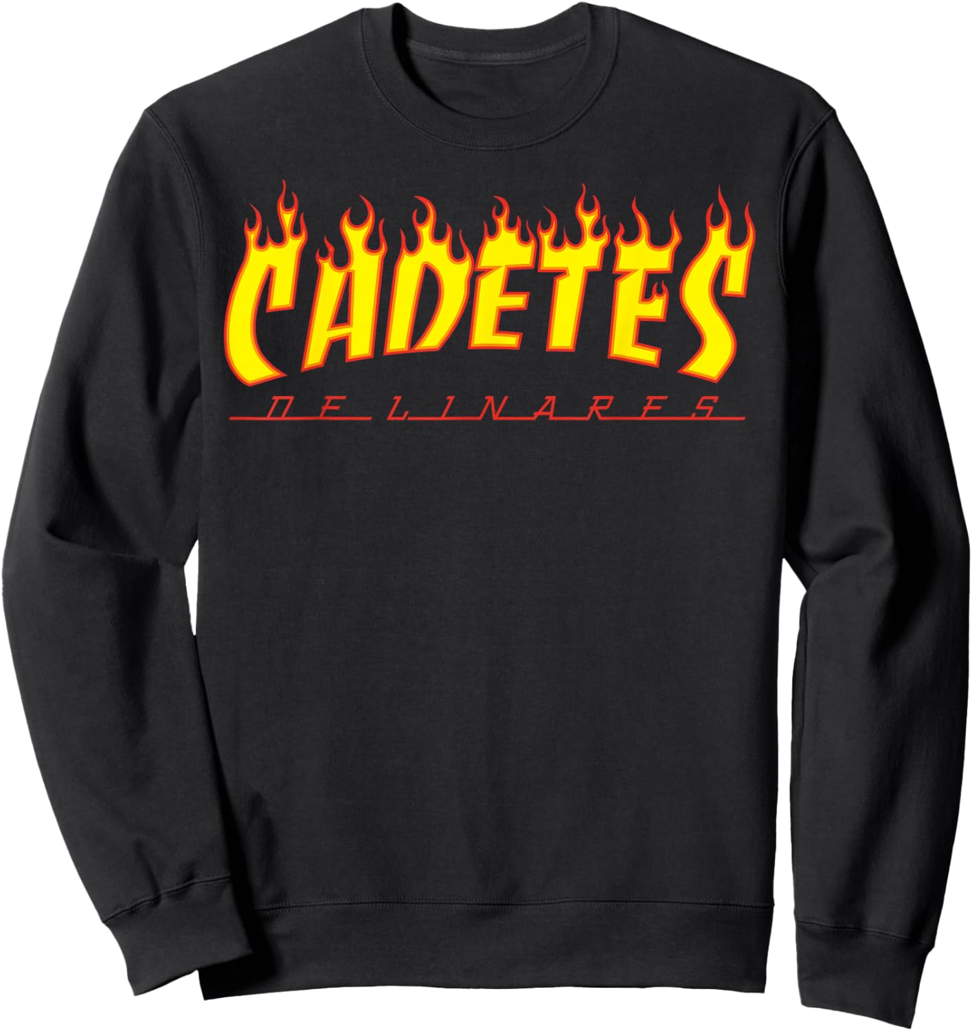 Cadetes De Linares Fire Flames Mexicans Corridos Mexicanos Sweatshirt - Sweatshirt | Black