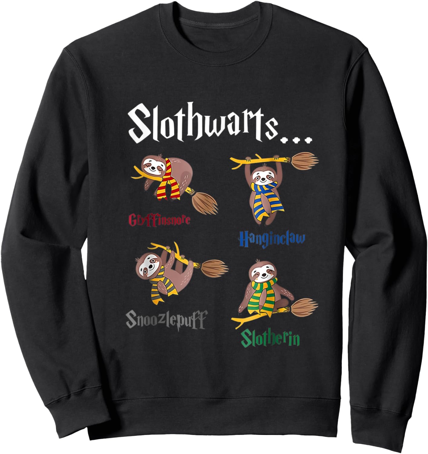Love sloth Women Shirt sloth Lovers for kids and girls Sweatshirt - Sweatshirt | Black