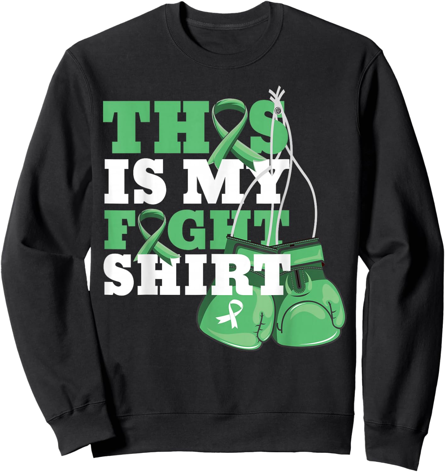 This Is My Fight Shirt Liver Disease Fighter Support Strong Sweatshirt - Sweatshirt | Black