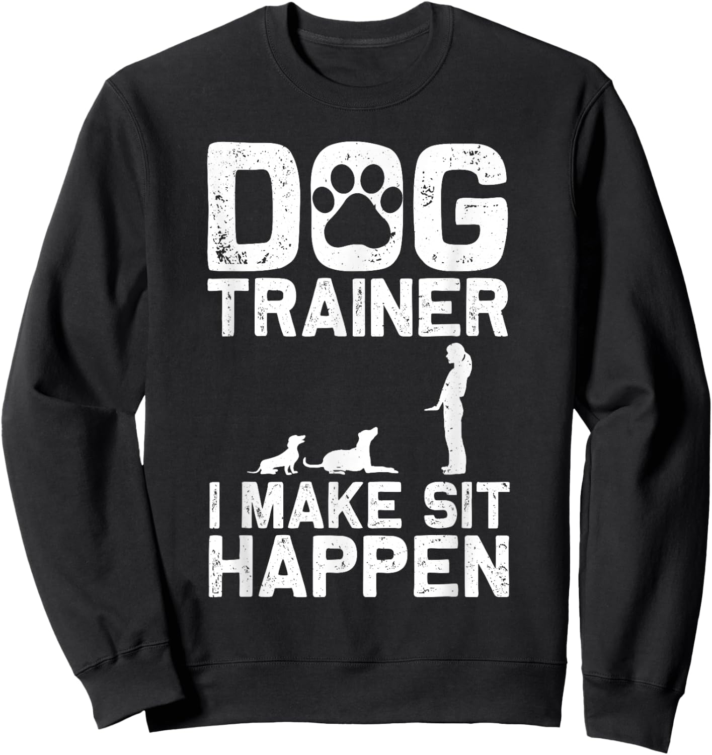 Cool Dog Trainer Women Service Dog Handler Training Sweatshirt - Sweatshirt | Black