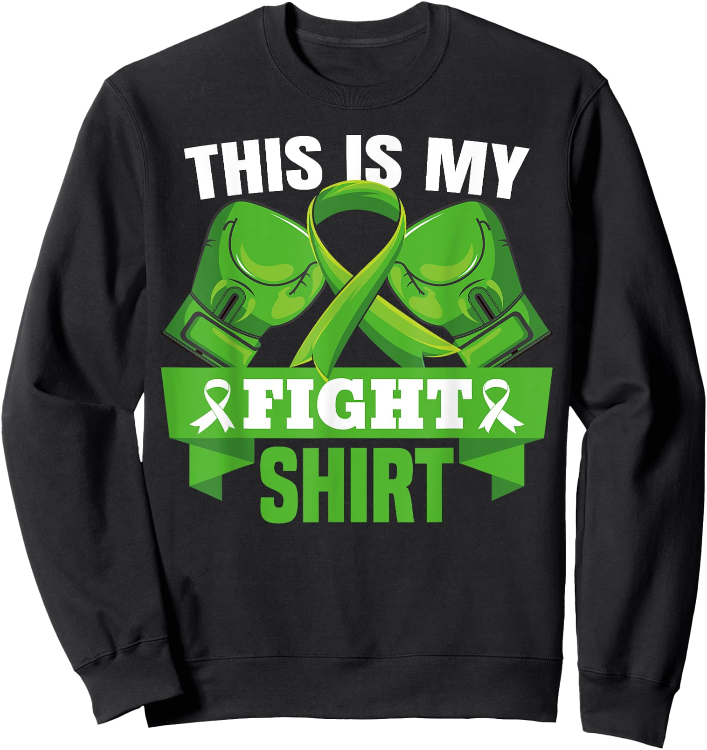 This Is My Fight Shirt Mental Health Fighter Support Strong Sweatshirt - Sweatshirt | Black