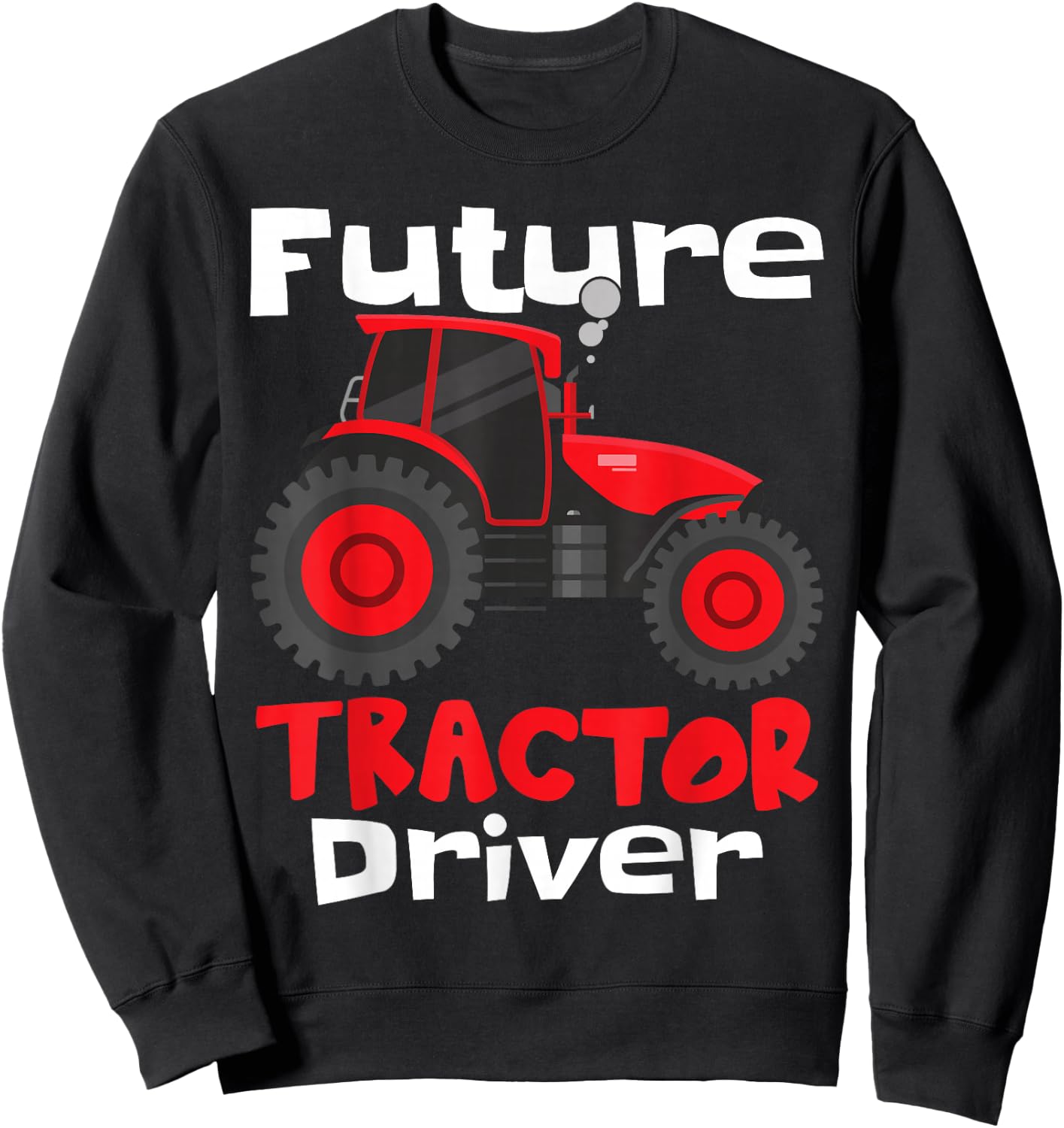 Future Tractor Driver | Kids Farmer Tractor Sweatshirt - Sweatshirt | Black
