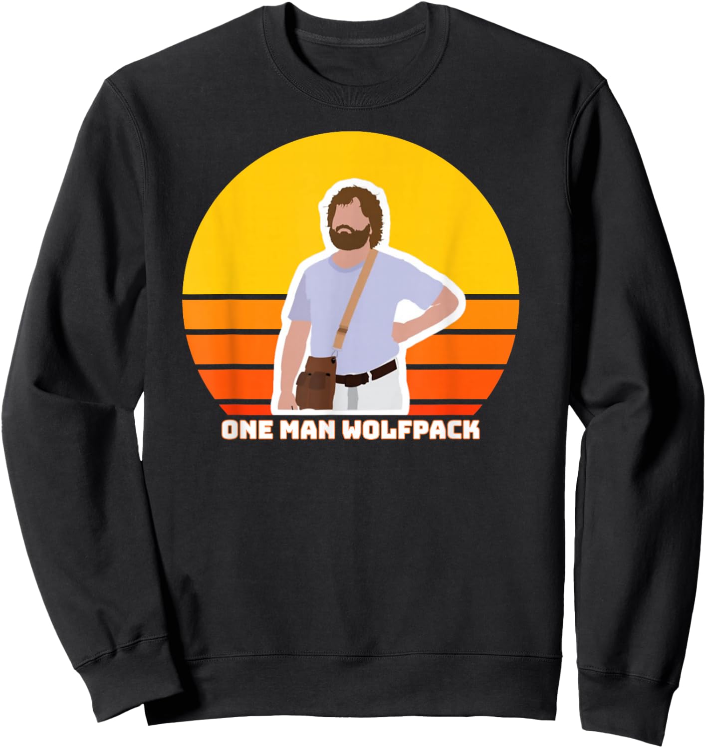 Hangover Movie, Classic Cinema, Funny One Man Wolfpack Shirt Sweatshirt - Sweatshirt | Black