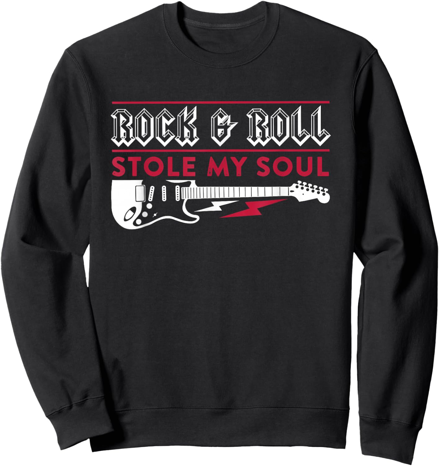 Stole My Soul Retro Rock N' Roll Sweatshirt - Sweatshirt | Black
