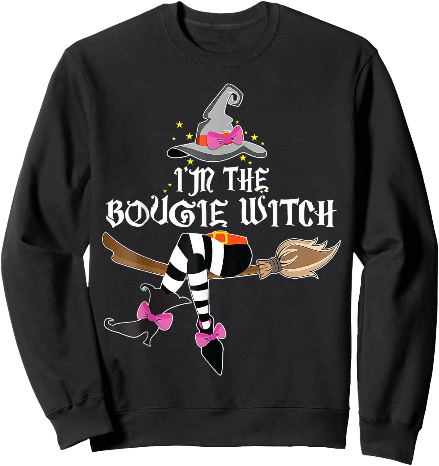 I'm the Bougie Witch Funny Halloween Matching Costume Sweatshirt - Sweatshirt | Black