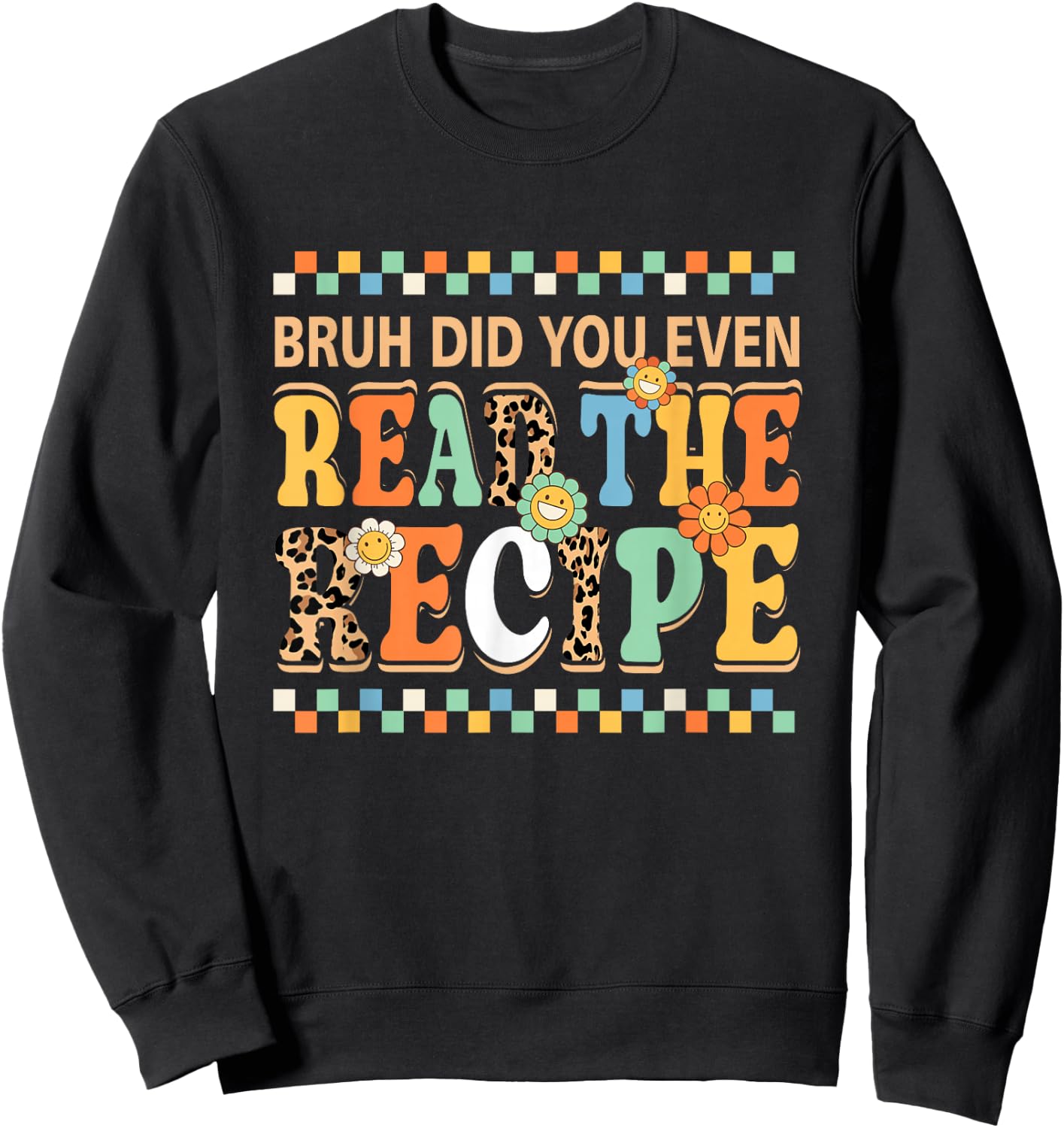 The Recipe Family Consumer Science FCS Black -Adults Cotton 60% Polyester 40% Modern Classic Short Sleeve Sweatshirt - Sweatshirt | Black