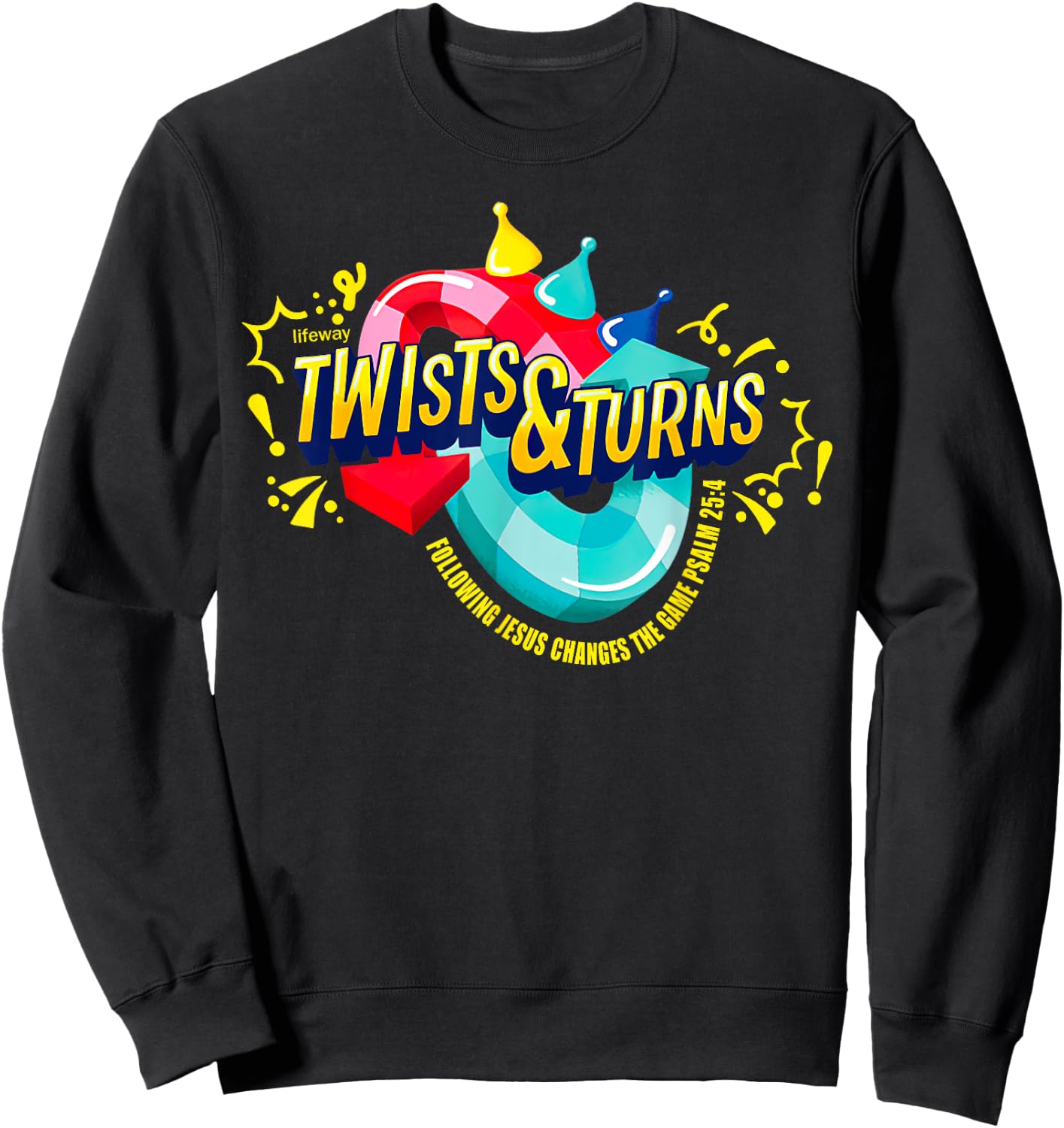 Twists And Turns Jesus Changes The Game VBS 2023 Bible Sweatshirt - Sweatshirt | Black
