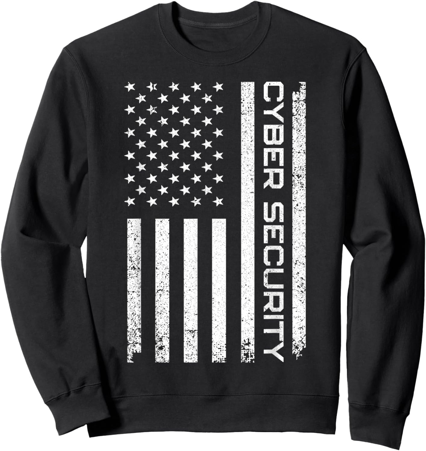 Funny USA Cyber Security Art Women Anti Malware Geek Sweatshirt - Sweatshirt | Black