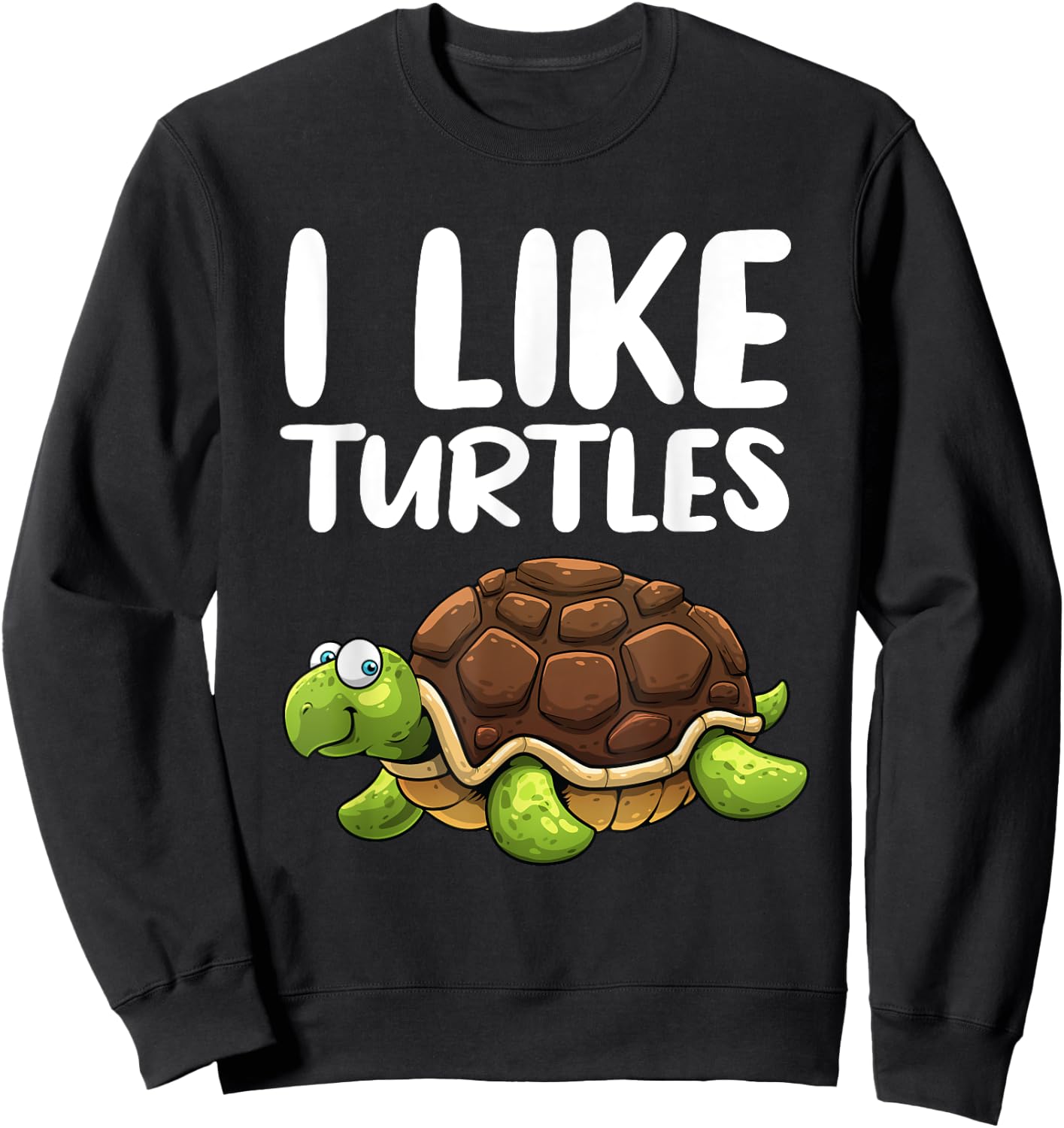 Funny Turtle Design Women Tortoise Sea Turtle Lovers Sweatshirt - Sweatshirt | Black