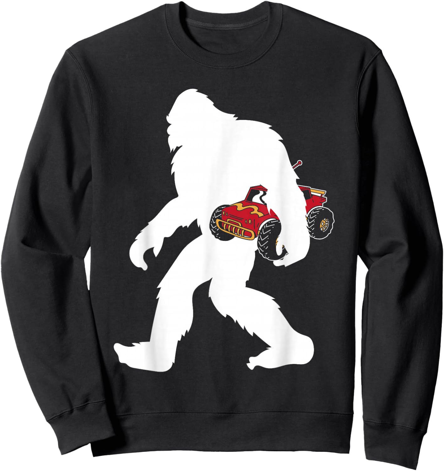 RC Car Enthusiast Remote Control Yetti Sasquatch Big Foot Sweatshirt - Sweatshirt | Black