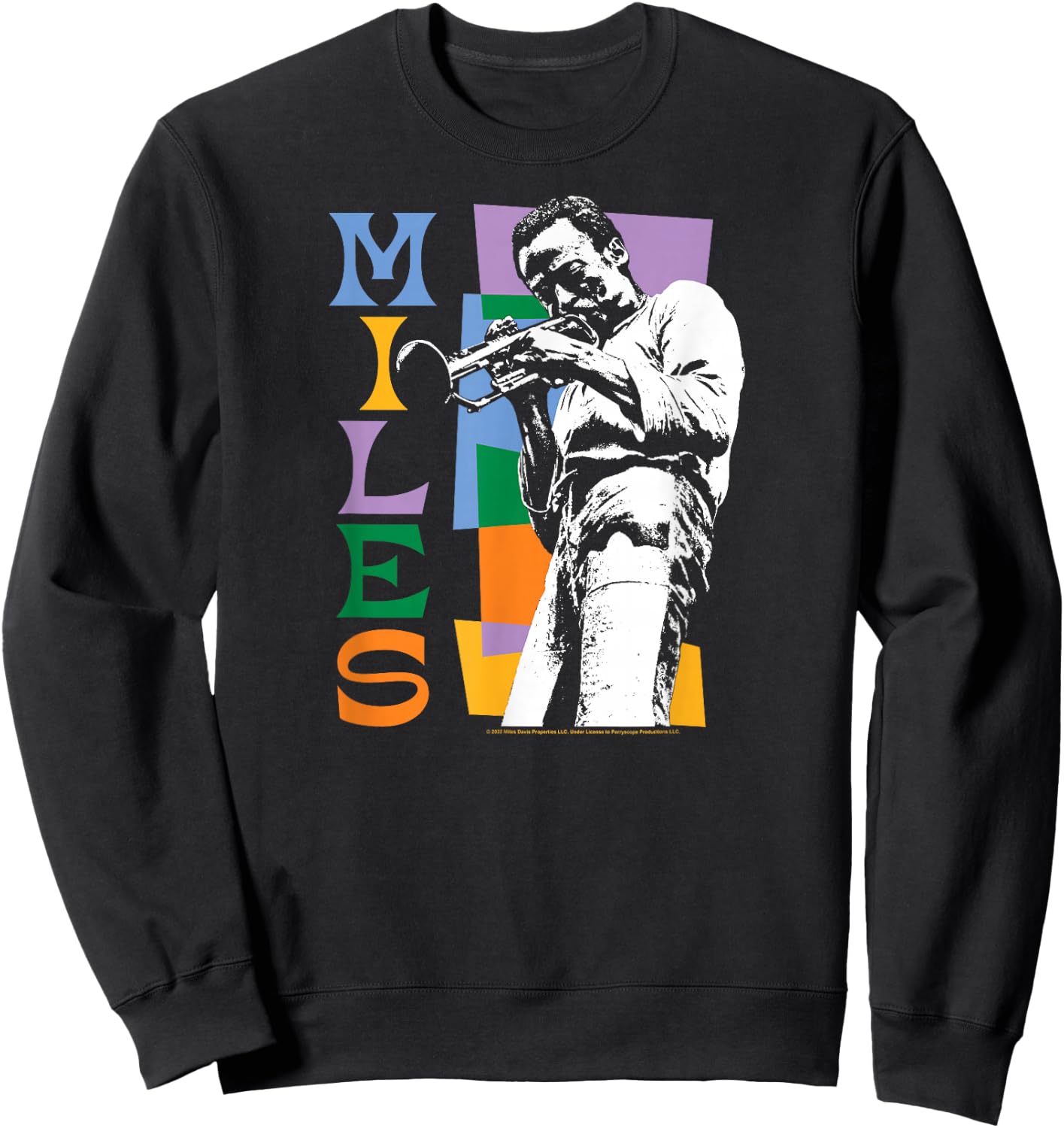 Miles Davis - Miles Colorblock Sweatshirt - Sweatshirt | Black