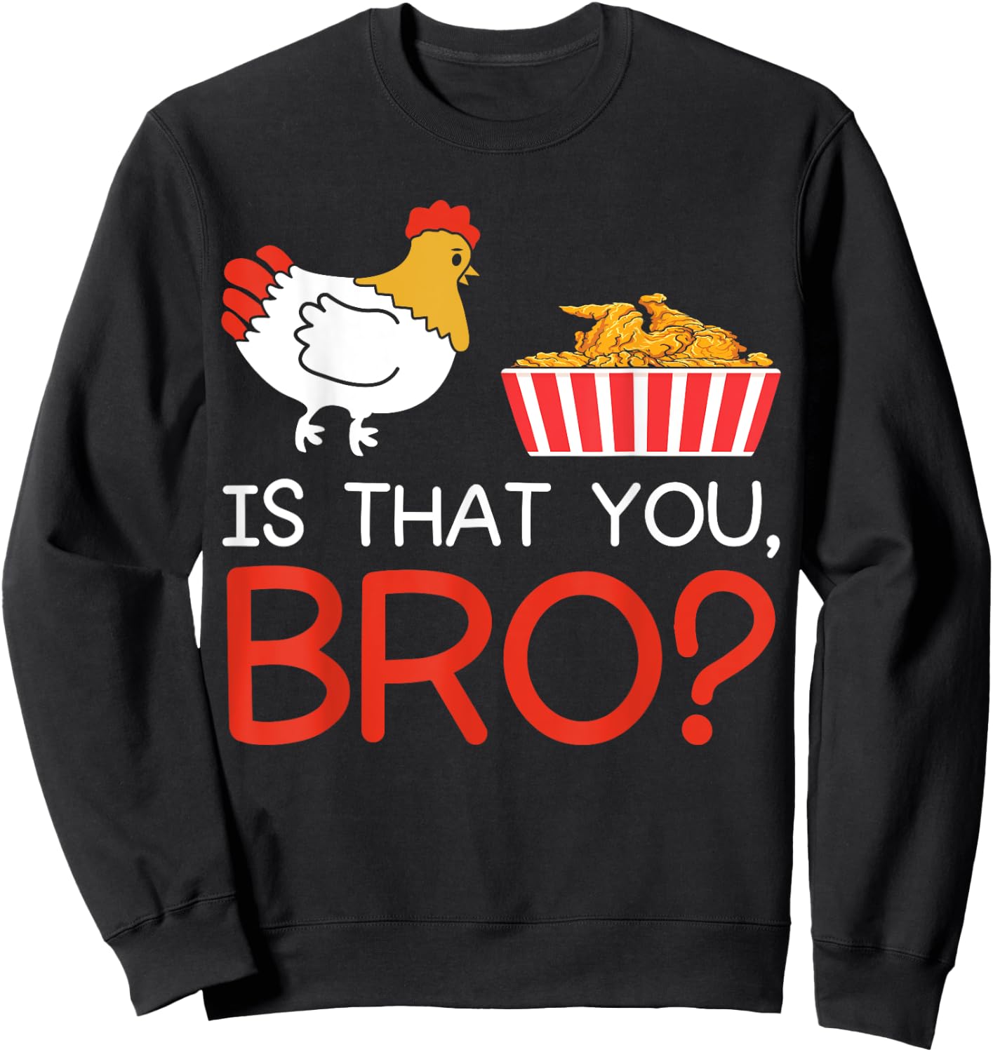 Funny Chicken Tender Sweatshirt - Sweatshirt | Black