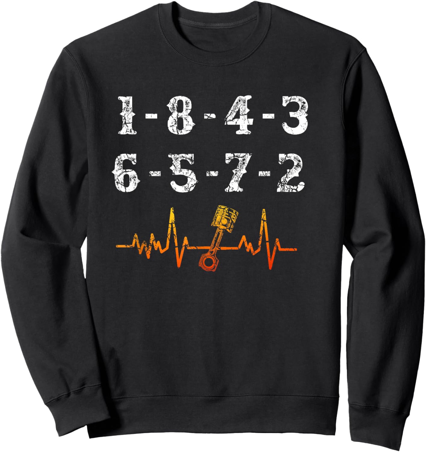 18436572 Firing Order Small Block Engine V8 Big Block Sweatshirt - Sweatshirt | Black