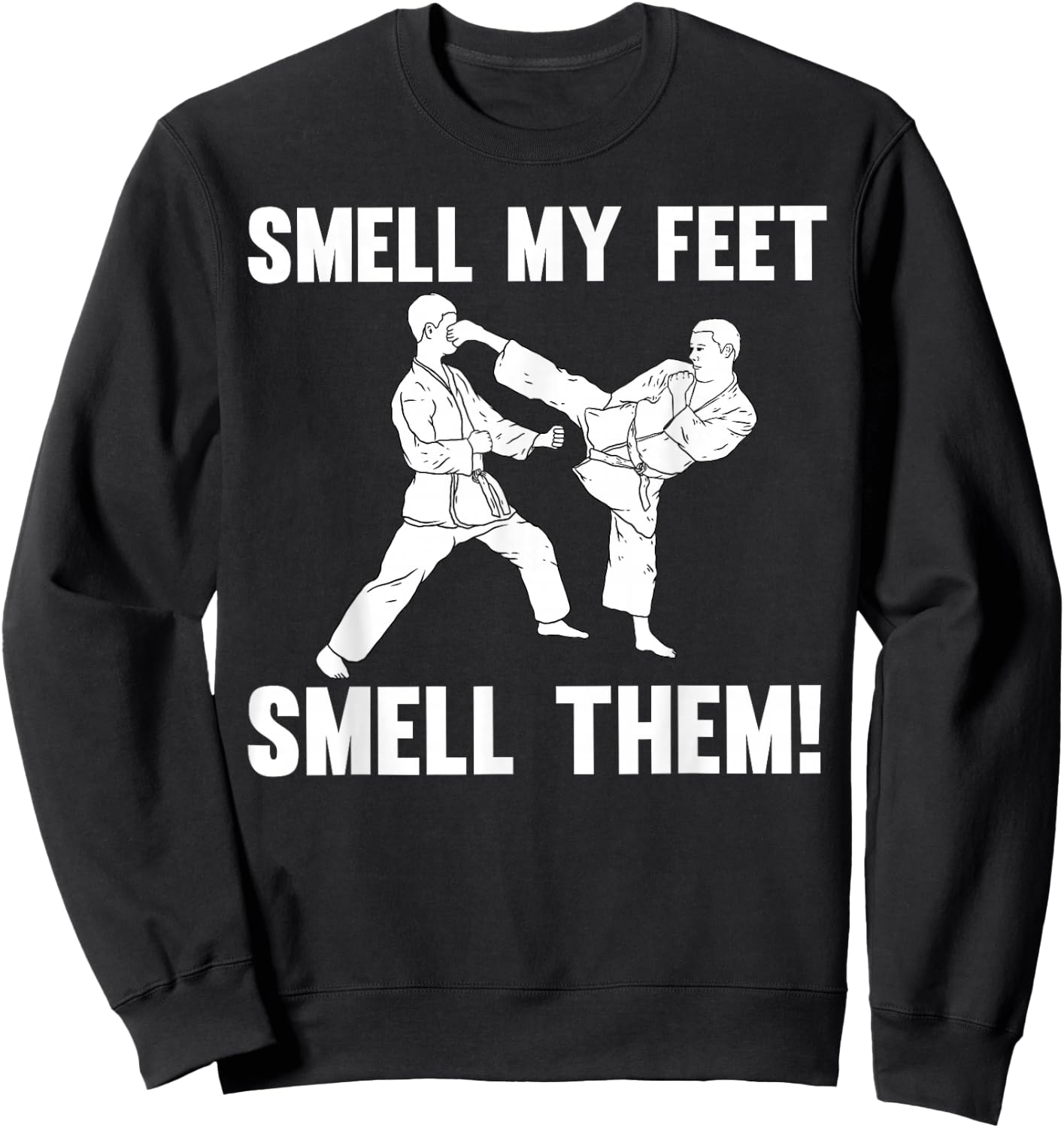 Funny Karate Design Women Karate Martial Arts Lover Small Sweatshirt - Sweatshirt | Black