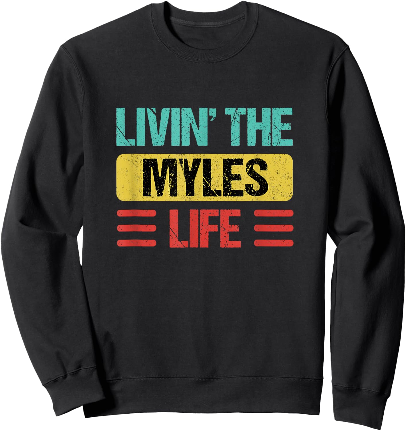 Myles Name Sweatshirt - Sweatshirt | Black