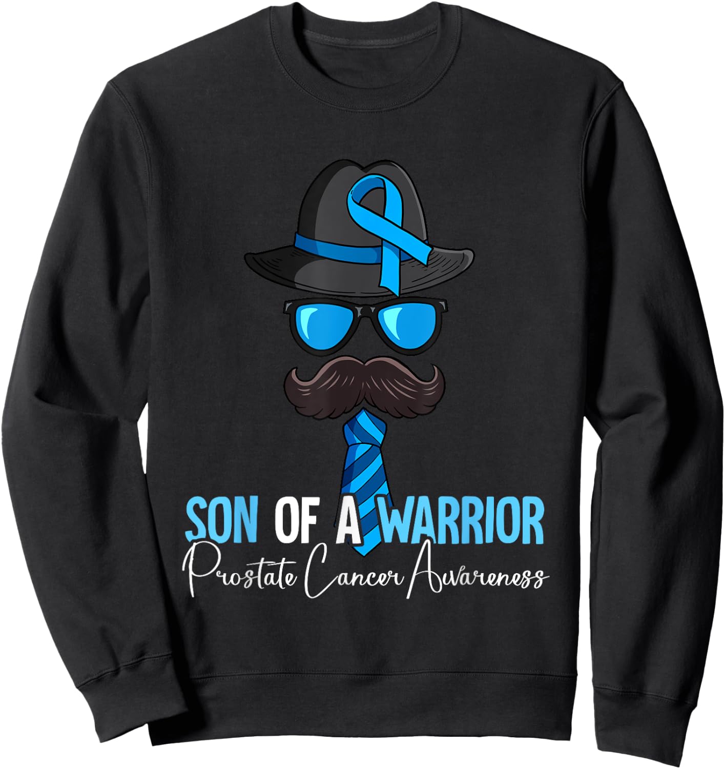 Son Of A Warrior Prostate Cancer Awareness Sweatshirt - Sweatshirt | Black
