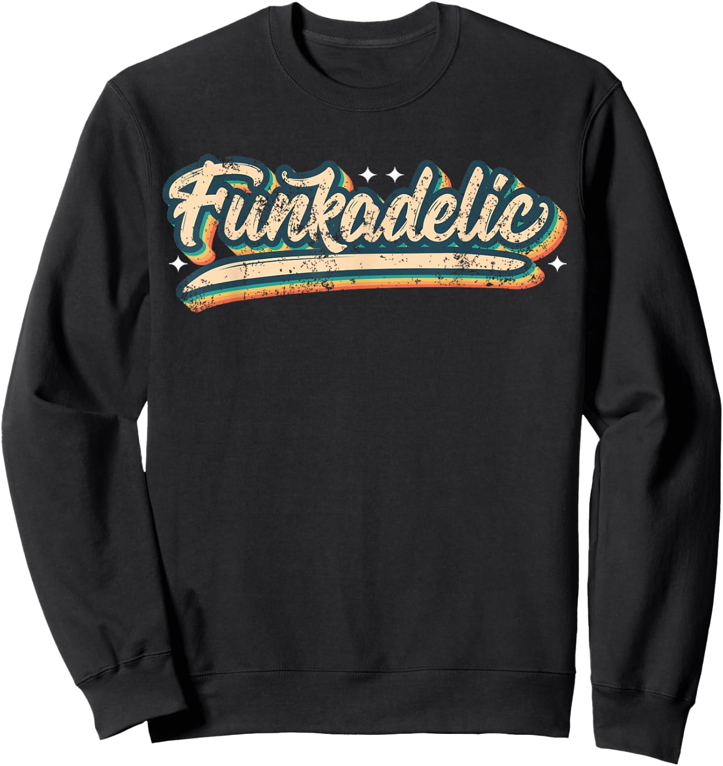 Funk & Soul Shirt Vintage Look Slang 70s Costume 80s Costume Sweatshirt - Sweatshirt | Black