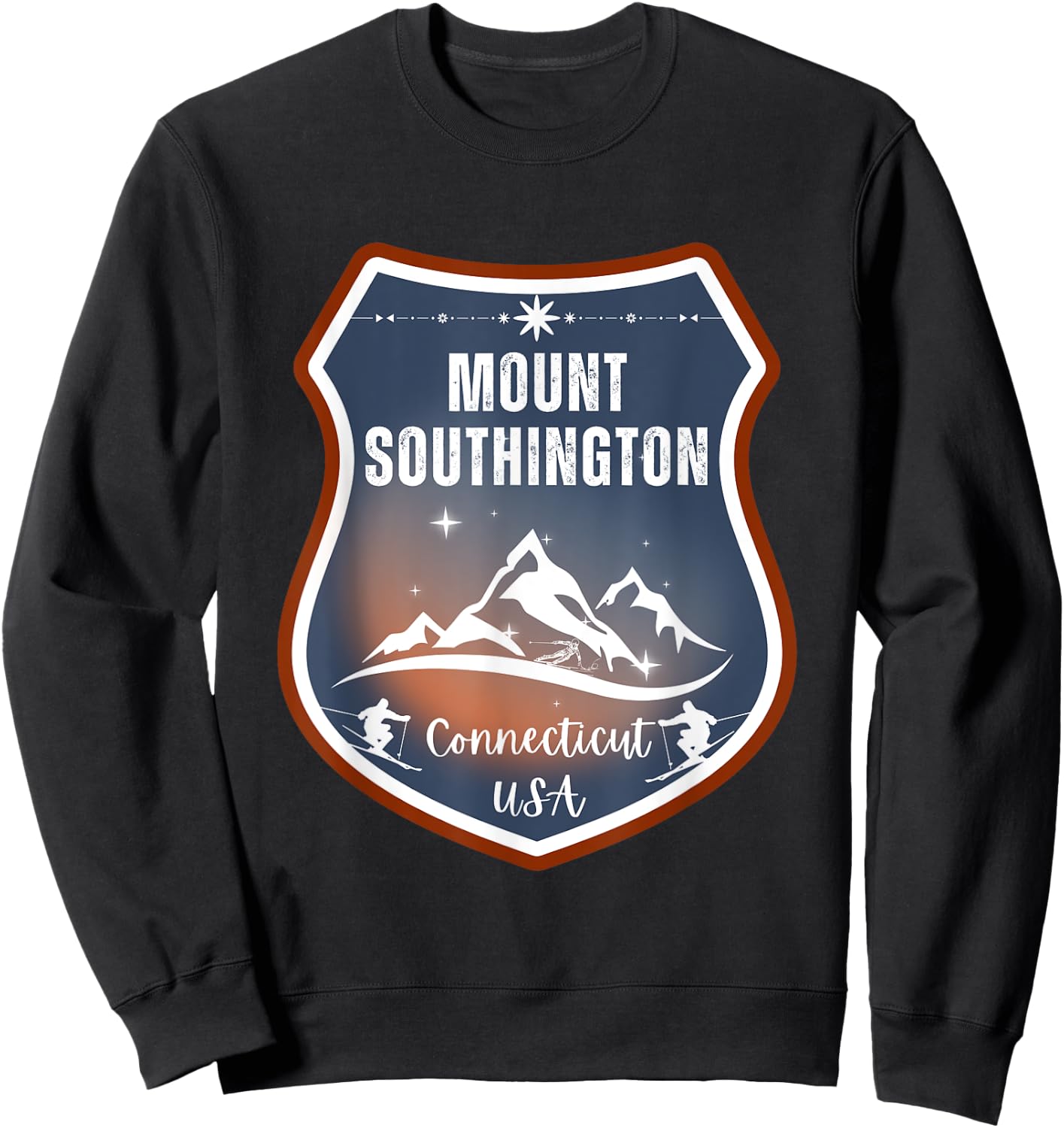 Mount Southington, Connecticut, USA - Ski resort travel Sweatshirt - Sweatshirt | Black