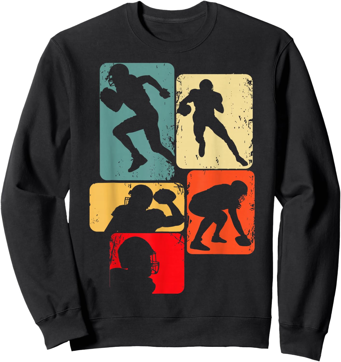 Football American Football Kids Boys Sweatshirt - Sweatshirt | Black