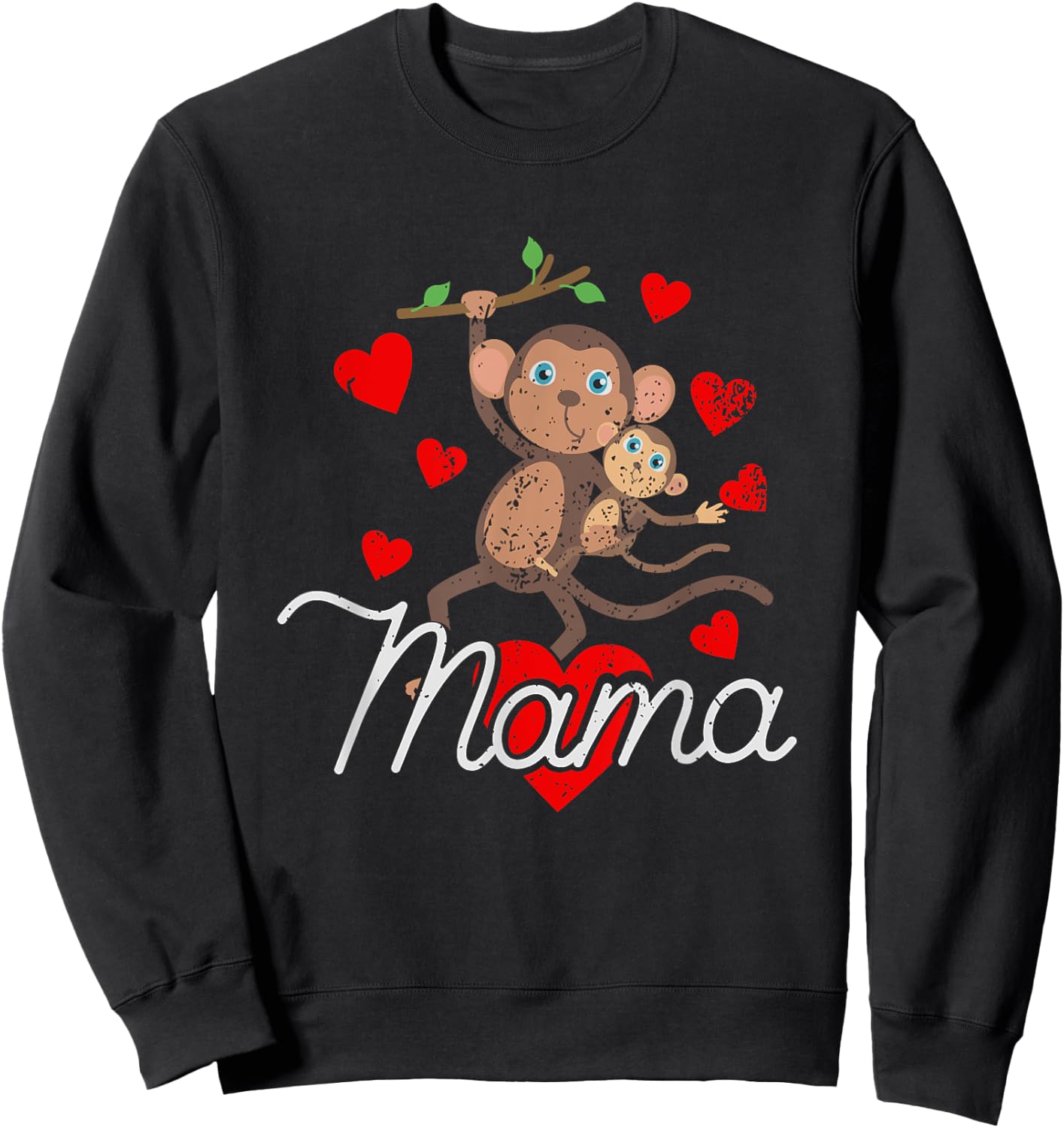 Mama monkey Sweatshirt - Sweatshirt | Black