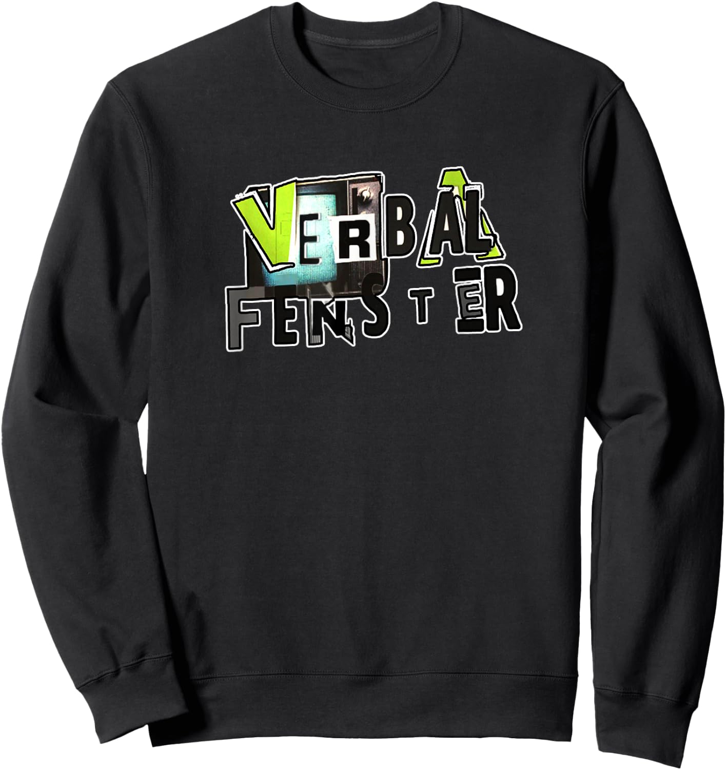 Verbal Fenster Sweatshirt - Sweatshirt | Black