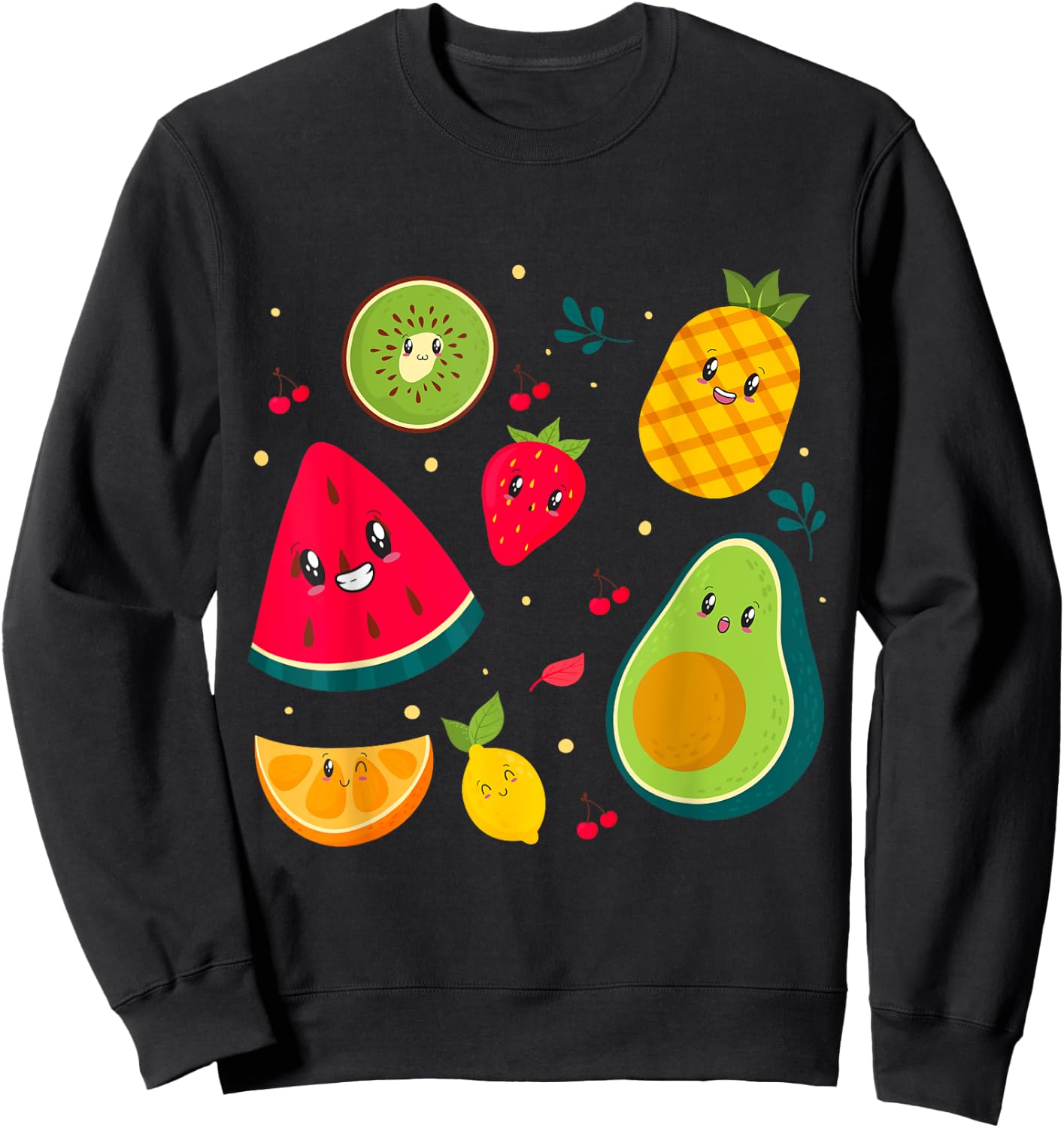 Fruit Costume Sweet Tea Fruit Salad Men Women Couples Sweatshirt - Sweatshirt | Black