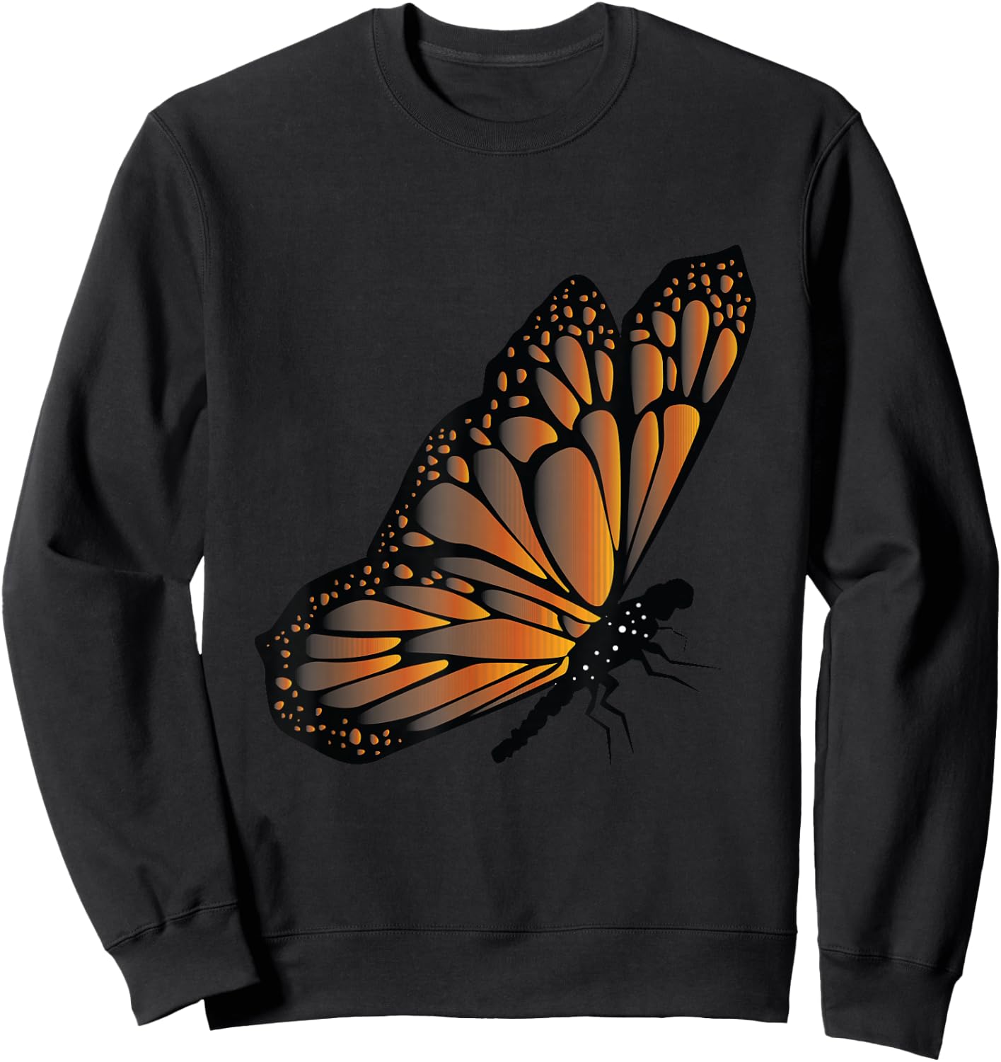 Insect Monarch Butterflies Entomology Monarch Butterfly Sweatshirt - Sweatshirt | Black