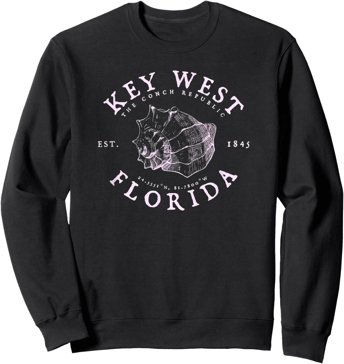 Key West Florida Conch Republic FL Floridian Sweatshirt - Sweatshirt | Black