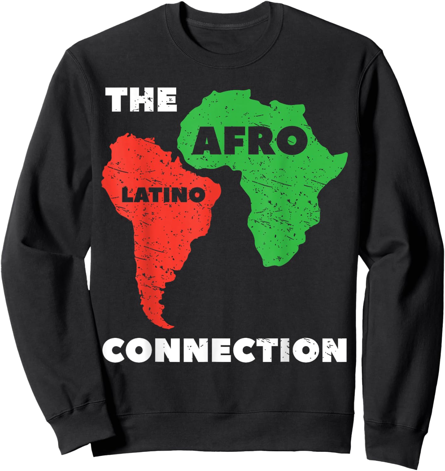 The Afro Latino Connection Afro-Latina Hispanic Pride Sweatshirt - Sweatshirt | Black