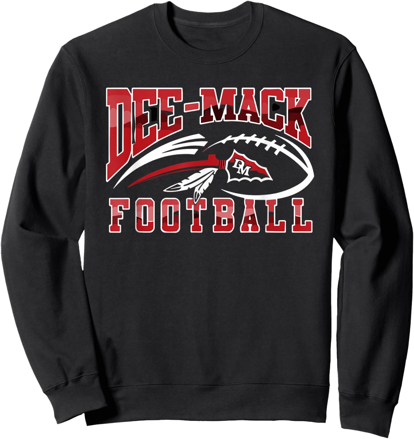 Dee-Mack Spear Football Logo Sweatshirt - Sweatshirt | Black