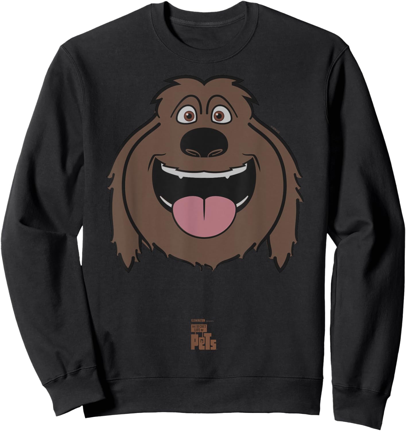 The Secret Life of Pets Duke Big Face Sweatshirt - Sweatshirt | Black