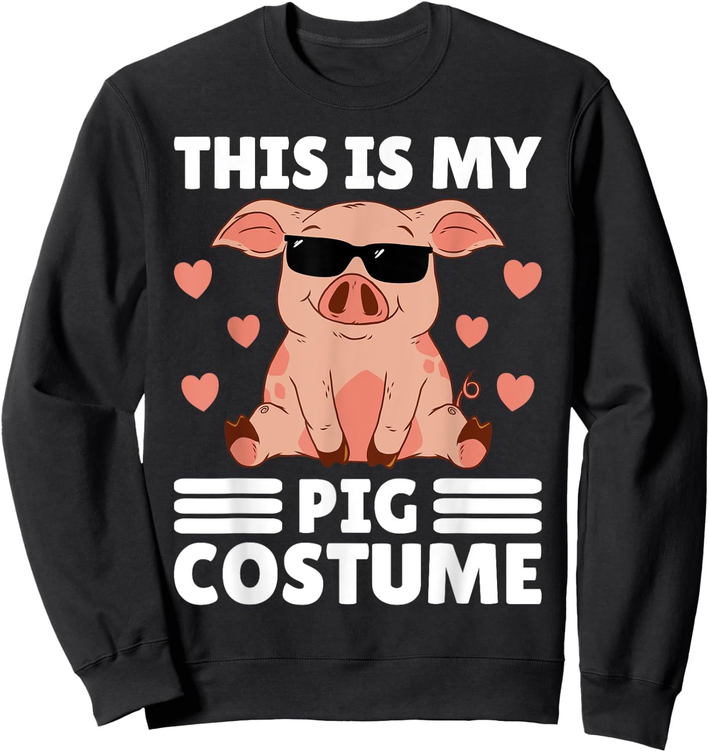This Is My My Pig Costume Men Pig Stuff Funny Farmer Boy Pig Sweatshirt - Sweatshirt | Black