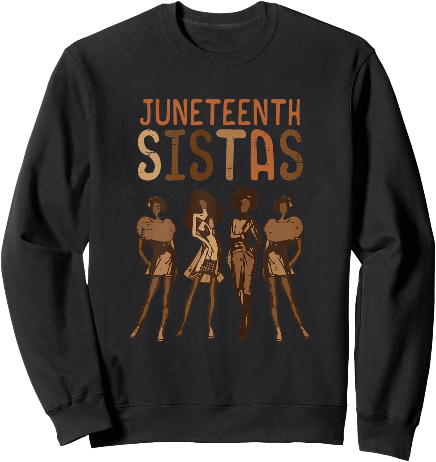 Juneteenth Sistas African Black History Melanin Women Girls Sweatshirt - Sweatshirt | Black