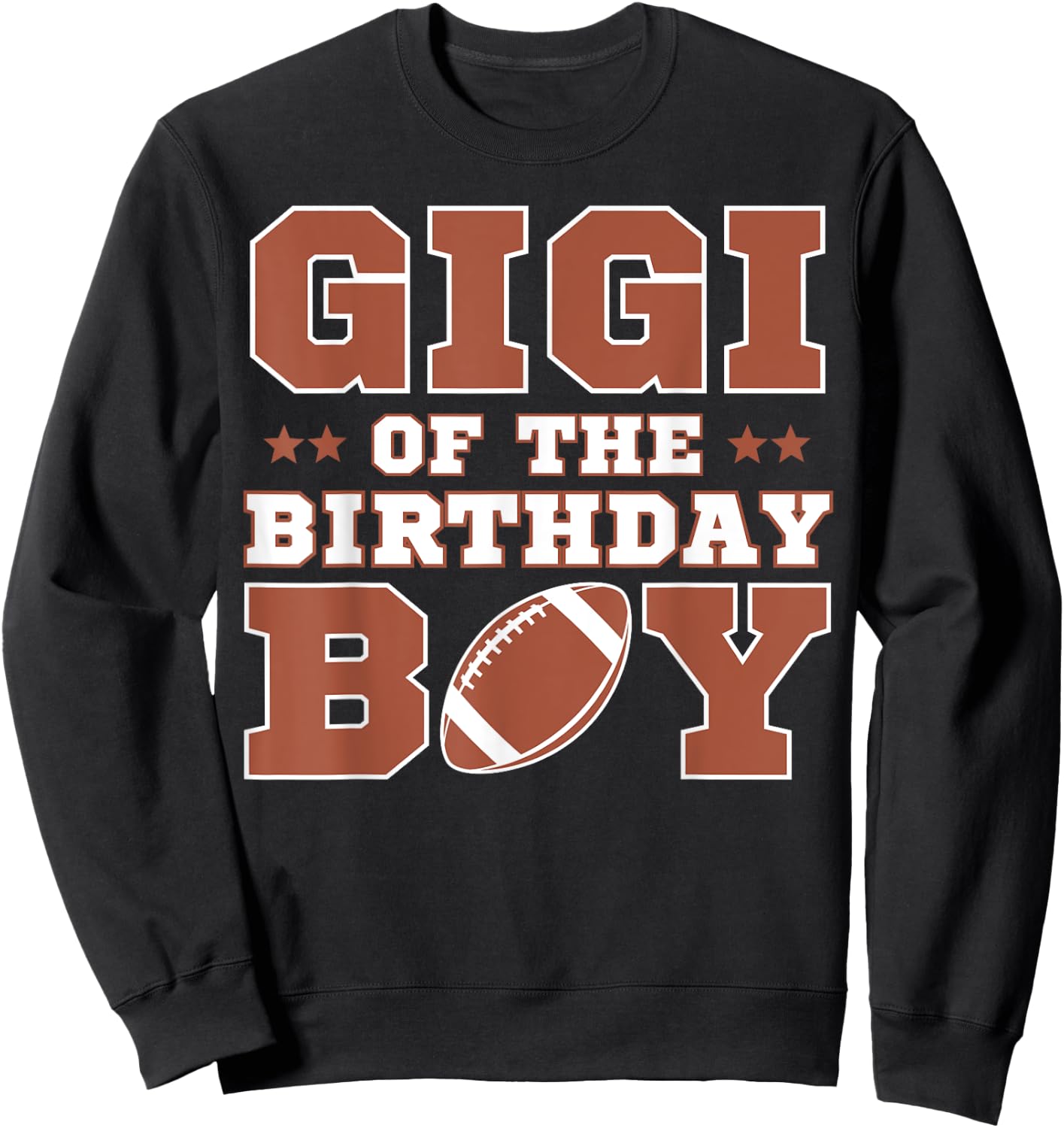 Gigi Of The Birthday Boy Football Kids 1st Bday Party Lover Sweatshirt - Sweatshirt | Black