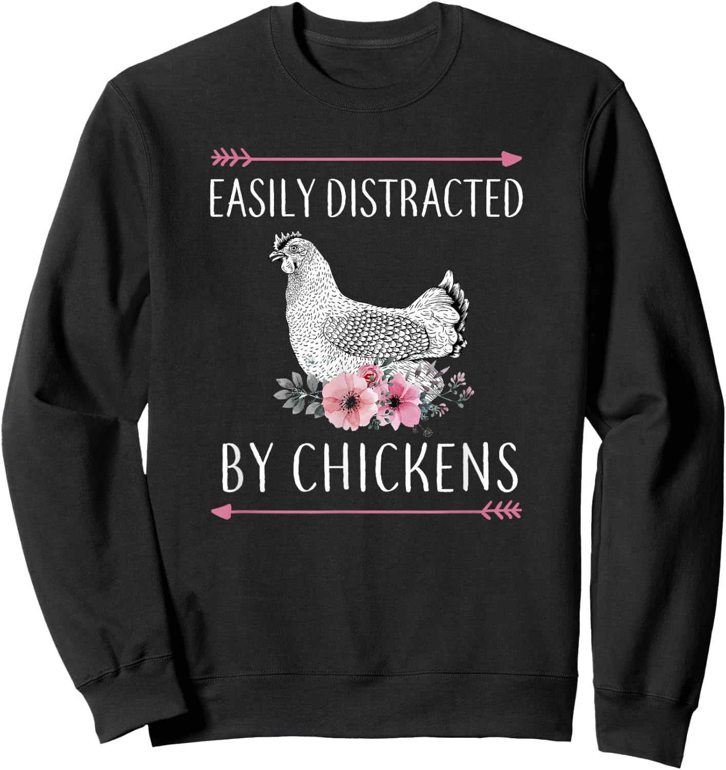 Chicken Shirt Funny Chicken Lover Sweatshirt - Sweatshirt | Black
