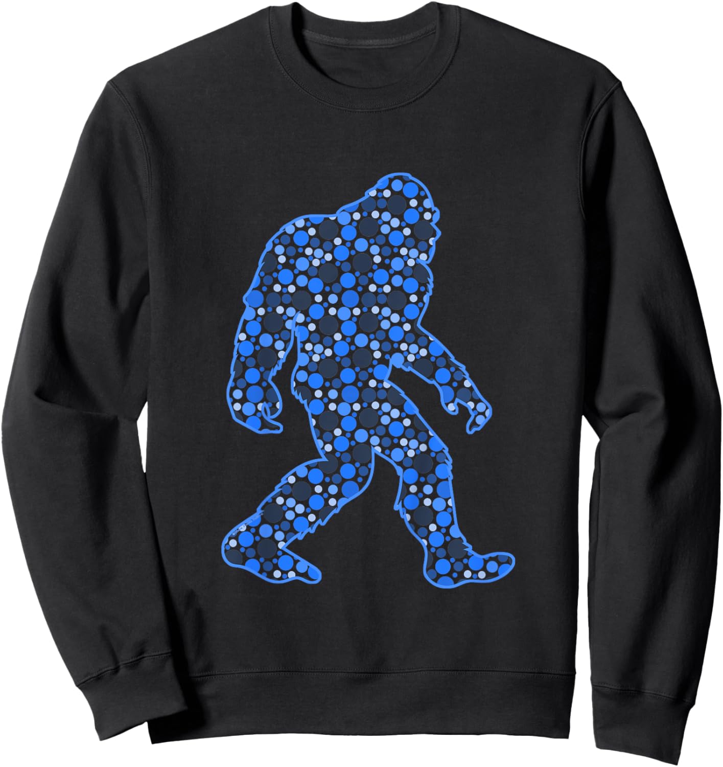 Kids Dot Day Polka Dot Bigfoot International Dot Day Sweatshirt - Sweatshirt | Black