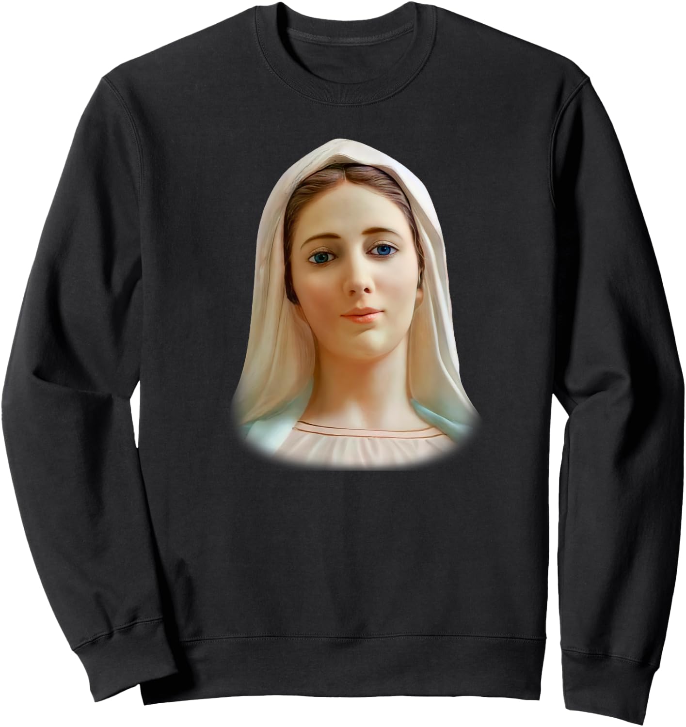 Medjugorje Our Lady Queen of Peace Gospa Sweatshirt - Sweatshirt | Black