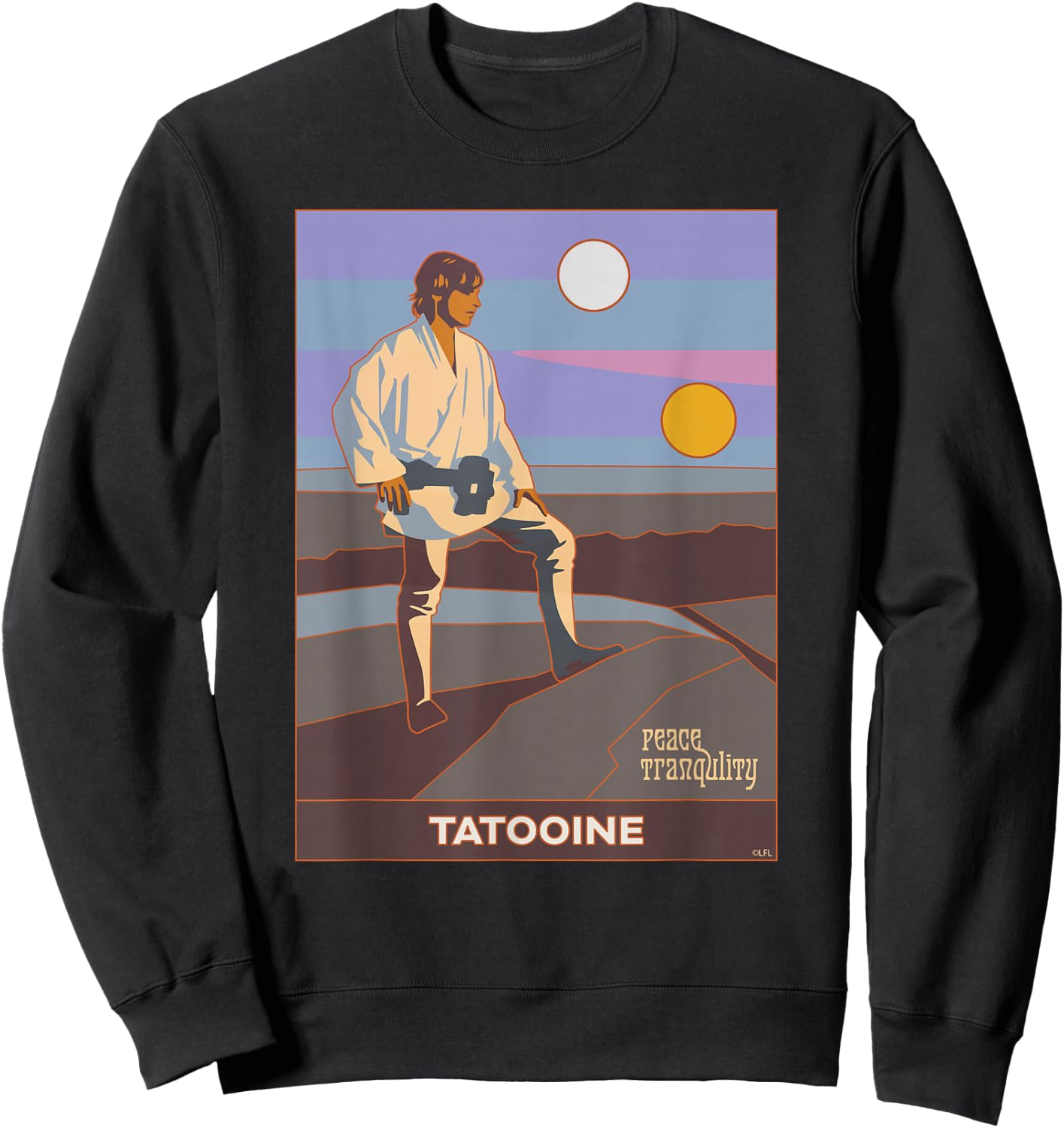 Star Wars A New Hope Luke Skywalker Tatooine Sweatshirt - Sweatshirt | Black
