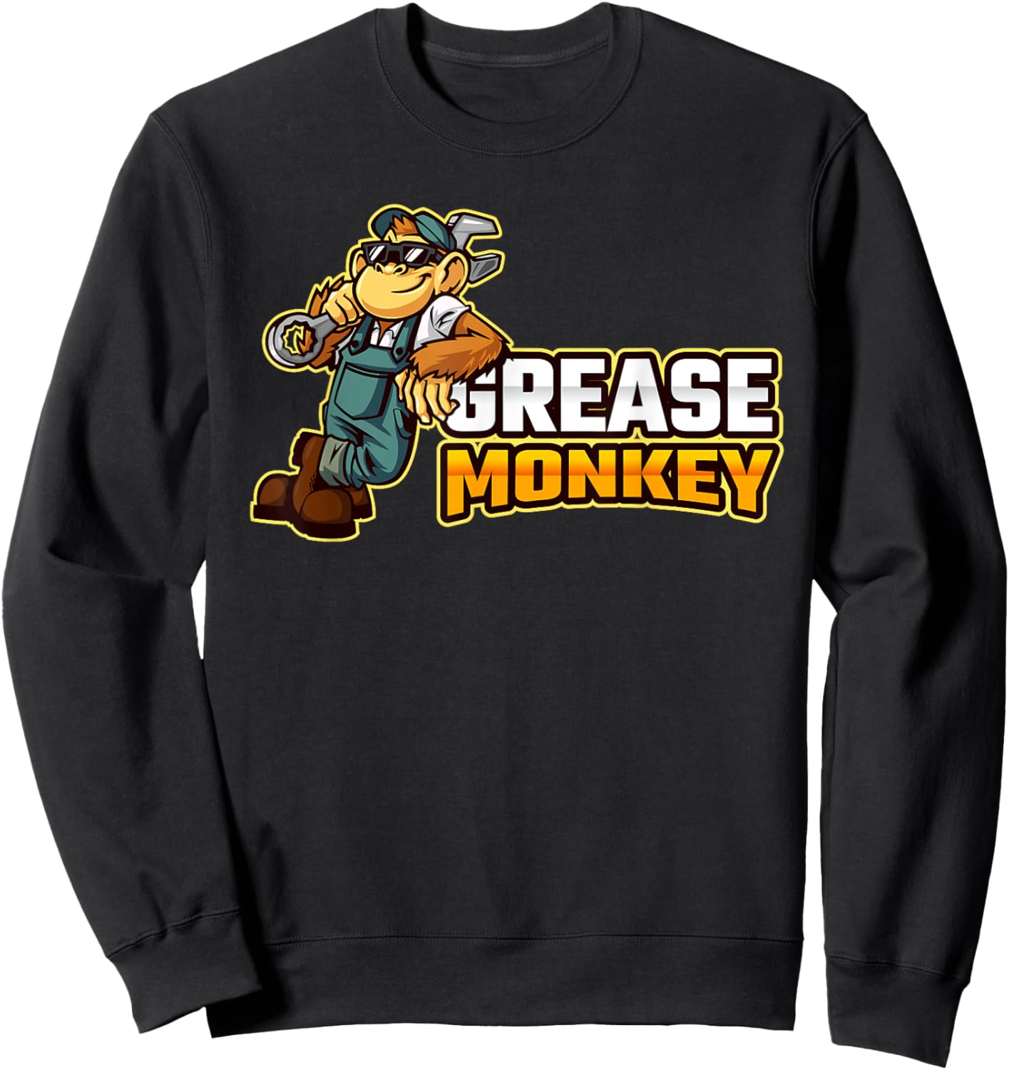 Funny Fat Monkey Sweatshirt - Sweatshirt | Black
