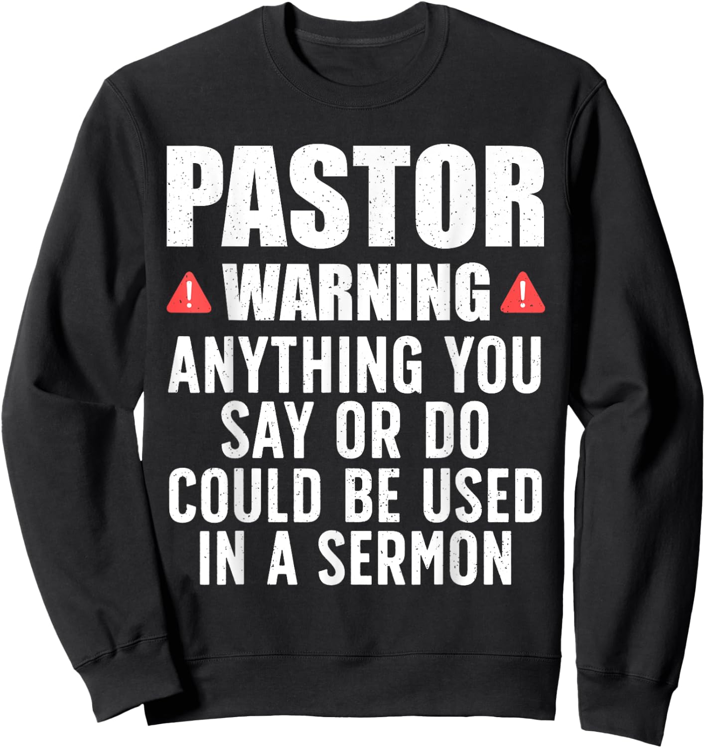 Best Pastor Appreciation Art Dad Christian Bible Sweatshirt - Sweatshirt | Black