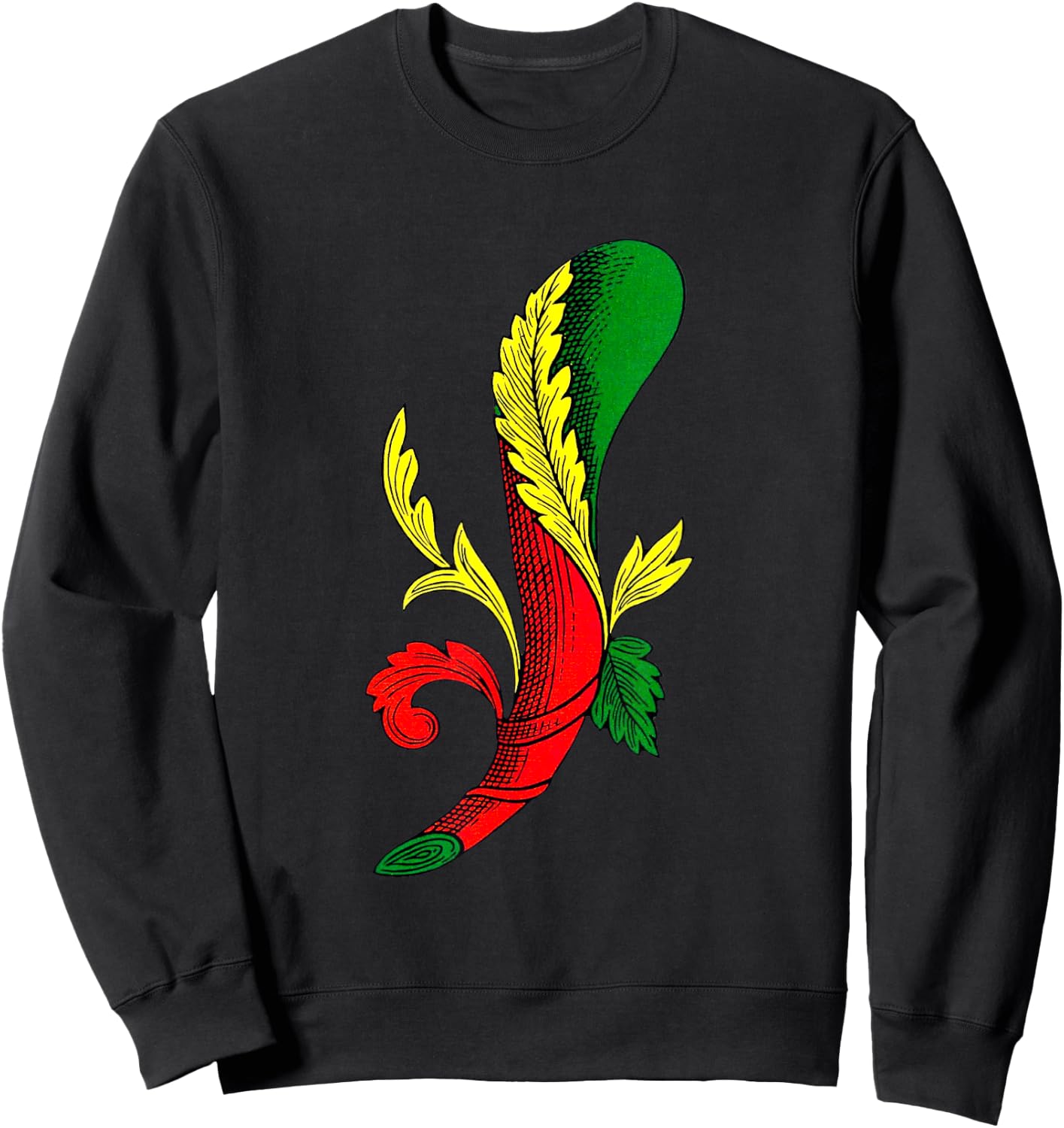 Ace of Clubs [Neapolitan Cards] Italian Playing Cards Sweatshirt - Sweatshirt | Black