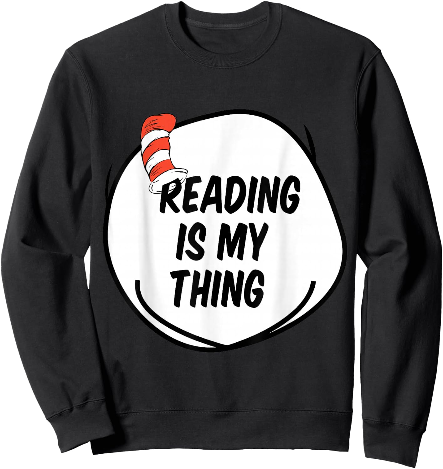Reading is my Thing Funny Bookworm Reading book Lover Sweatshirt - Sweatshirt | Black