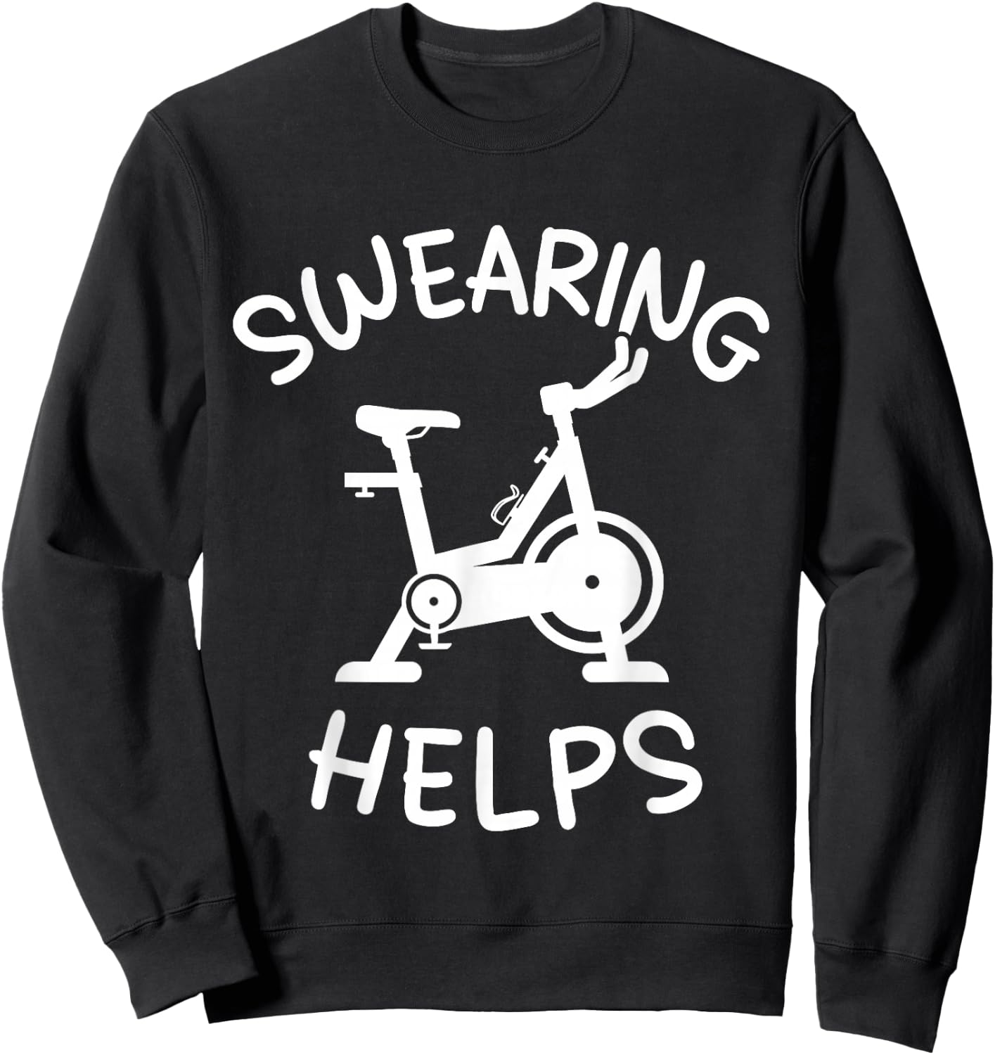 Spinning Class Indoor Rhythm Cycling Workout Stationary Bike Sweatshirt - Sweatshirt | Black