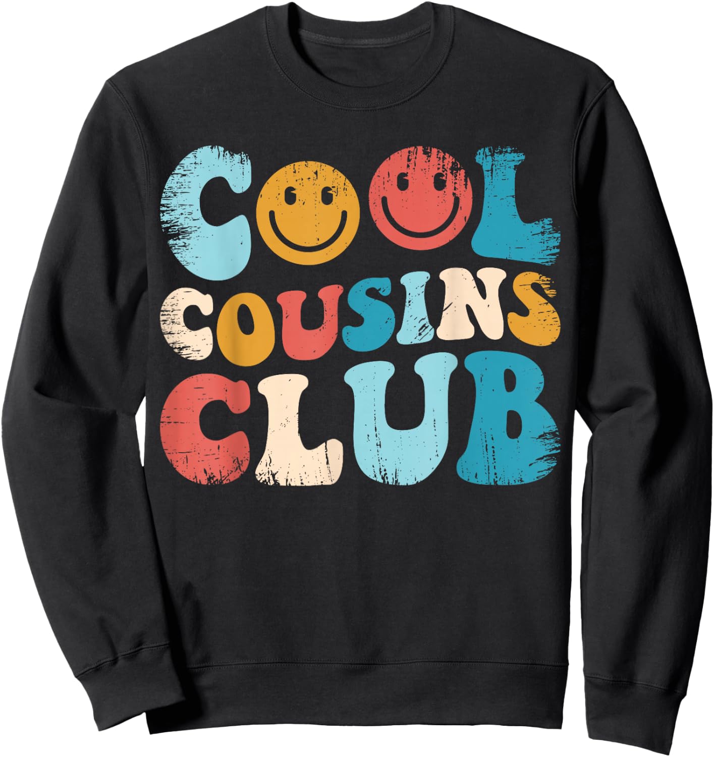 Cool Cousins Club, Funny Cousin Crew Kids Boys Girls Sweatshirt - Sweatshirt | Black