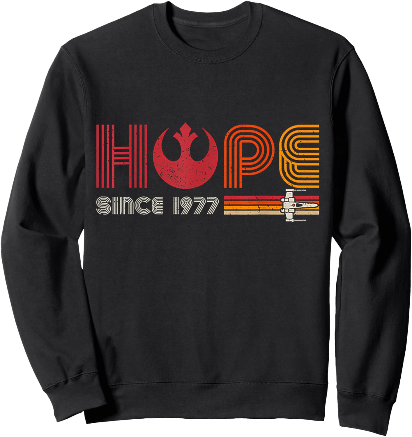 Hope Since 1977 Retro Vintage Sweatshirt - Sweatshirt | Black