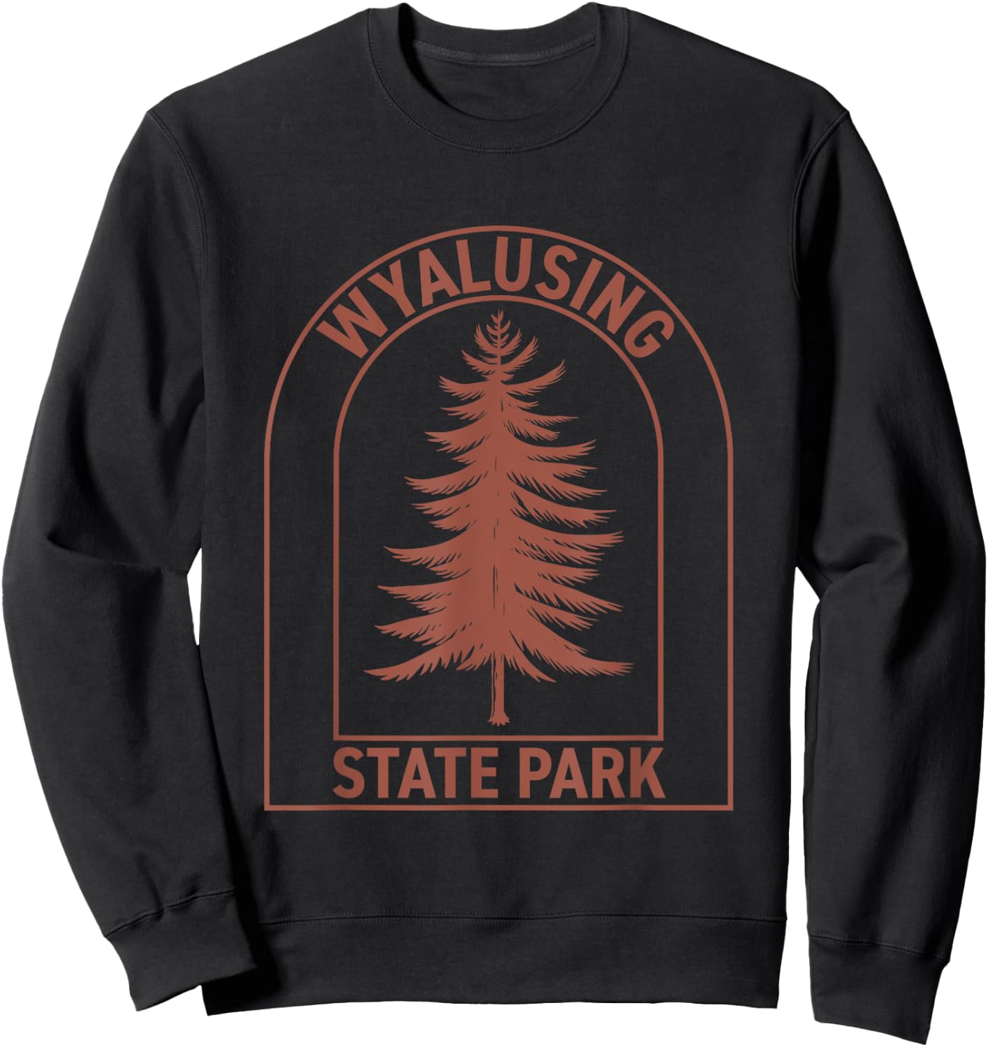 Wyalusing State Park Wisconsin Vintage Tree Sweatshirt - Sweatshirt | Black