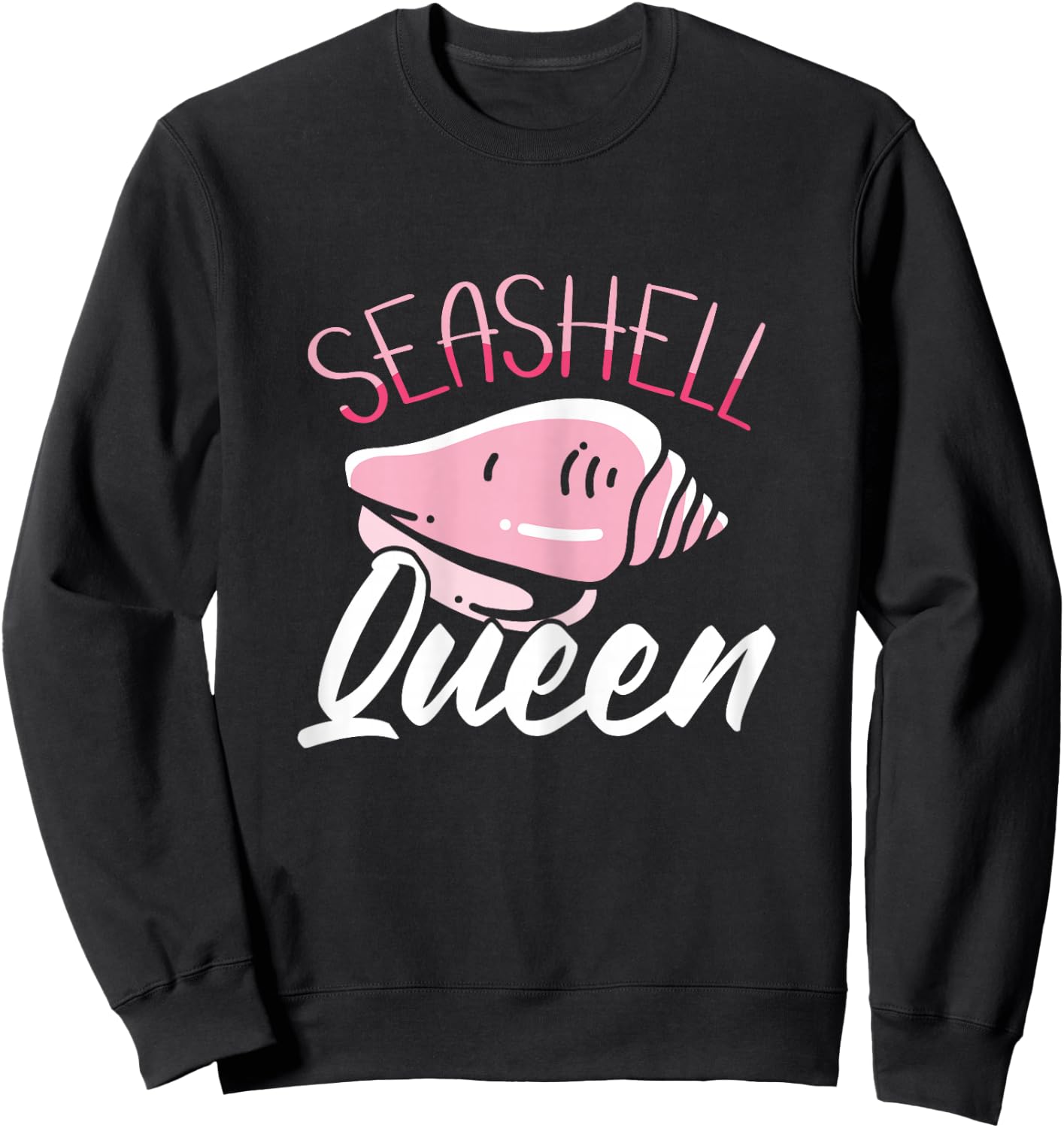 Seashell Queen Shelling Seashell Collecting Sweatshirt - Sweatshirt | Black