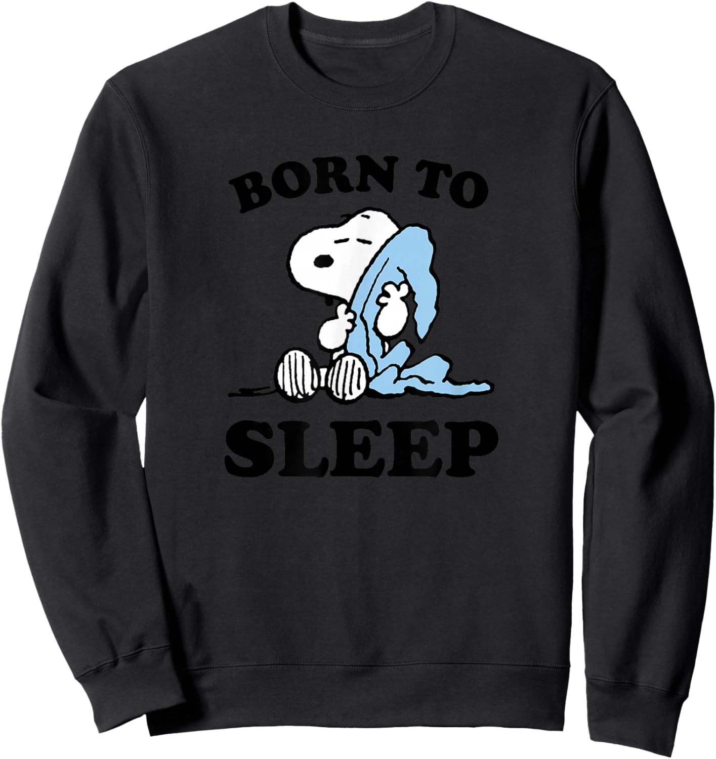 Peanuts - Snoopy Born to Sleep Sweatshirt - Sweatshirt | Black