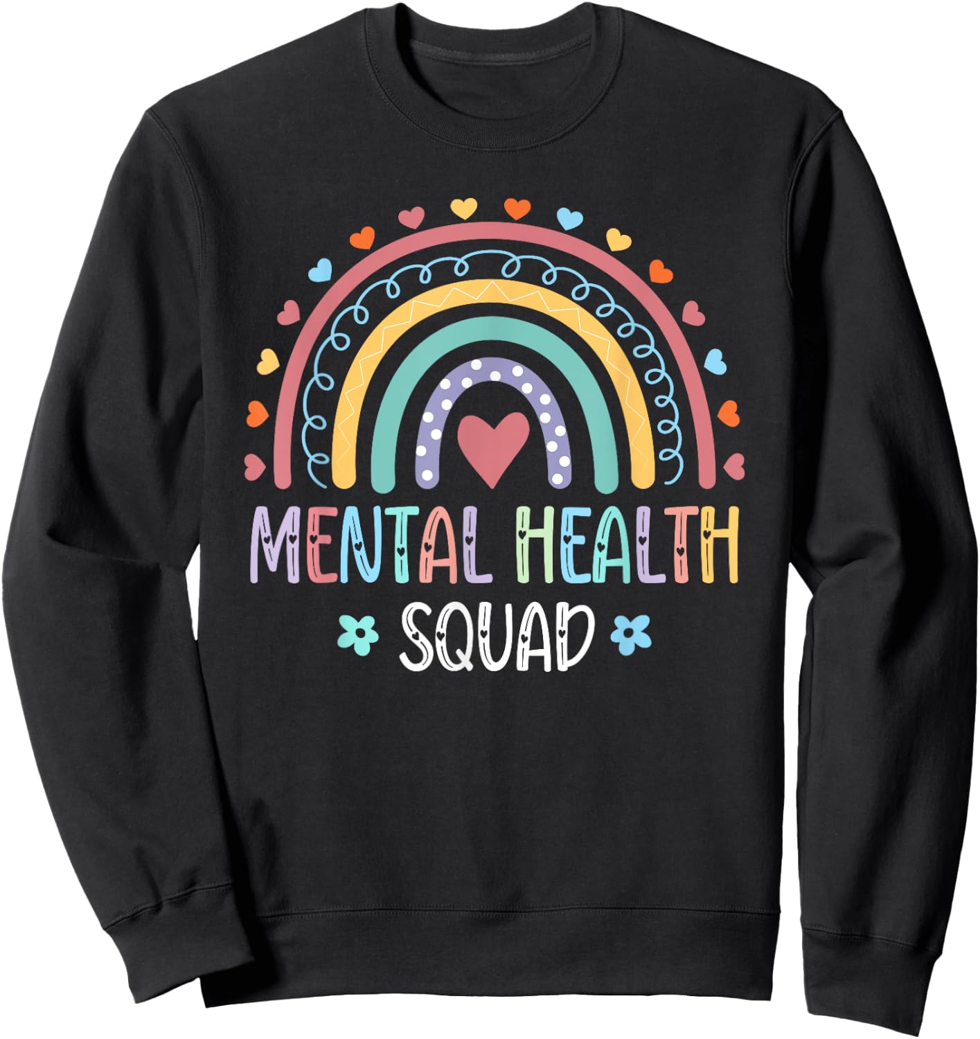 Mental Health Squad Brain Illness Mental Health Awareness Sweatshirt - Sweatshirt | Black