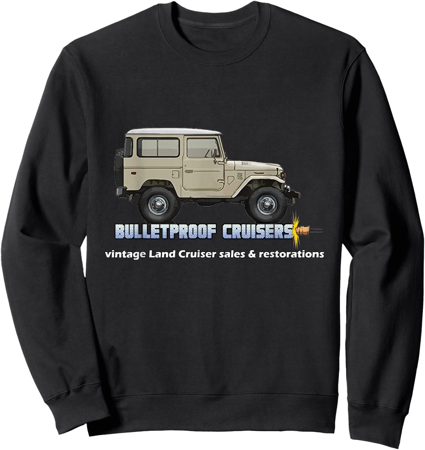 Costa Rica Off-Road 4x4 Vintage 4 Wheel Drive Muddy Cruiser Sweatshirt - Sweatshirt | Black